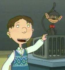 Brandon Higsby and monkey